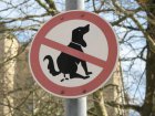 Verbotsschild Hund