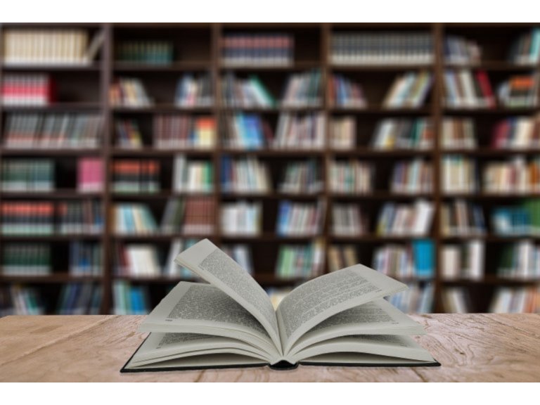 Bücher oder Bücherei - lizenzfrei