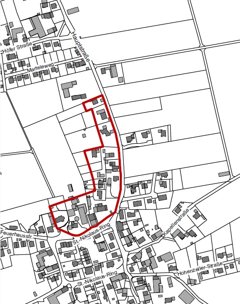 401 - Einbeziehungssatzung Hausen - Hauptstraße