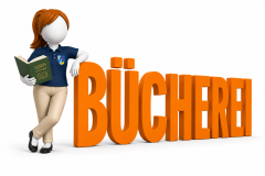 Frau mit Rock und Hemd Geltendorf BÜCHEREI