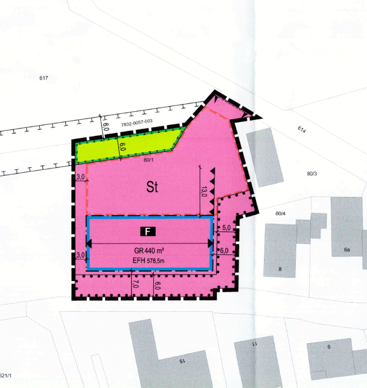 Ausschnitt B-Plan Feuerwehrgerätehaus Hausen - Aufstellung
